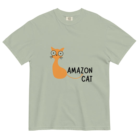 Amazon Cat, Cat Lovers, Shopping, Funny, Tees, Clever Design, Funny, UniqueStyle, Amazon, Cat, Animal, Kitty, Unisex