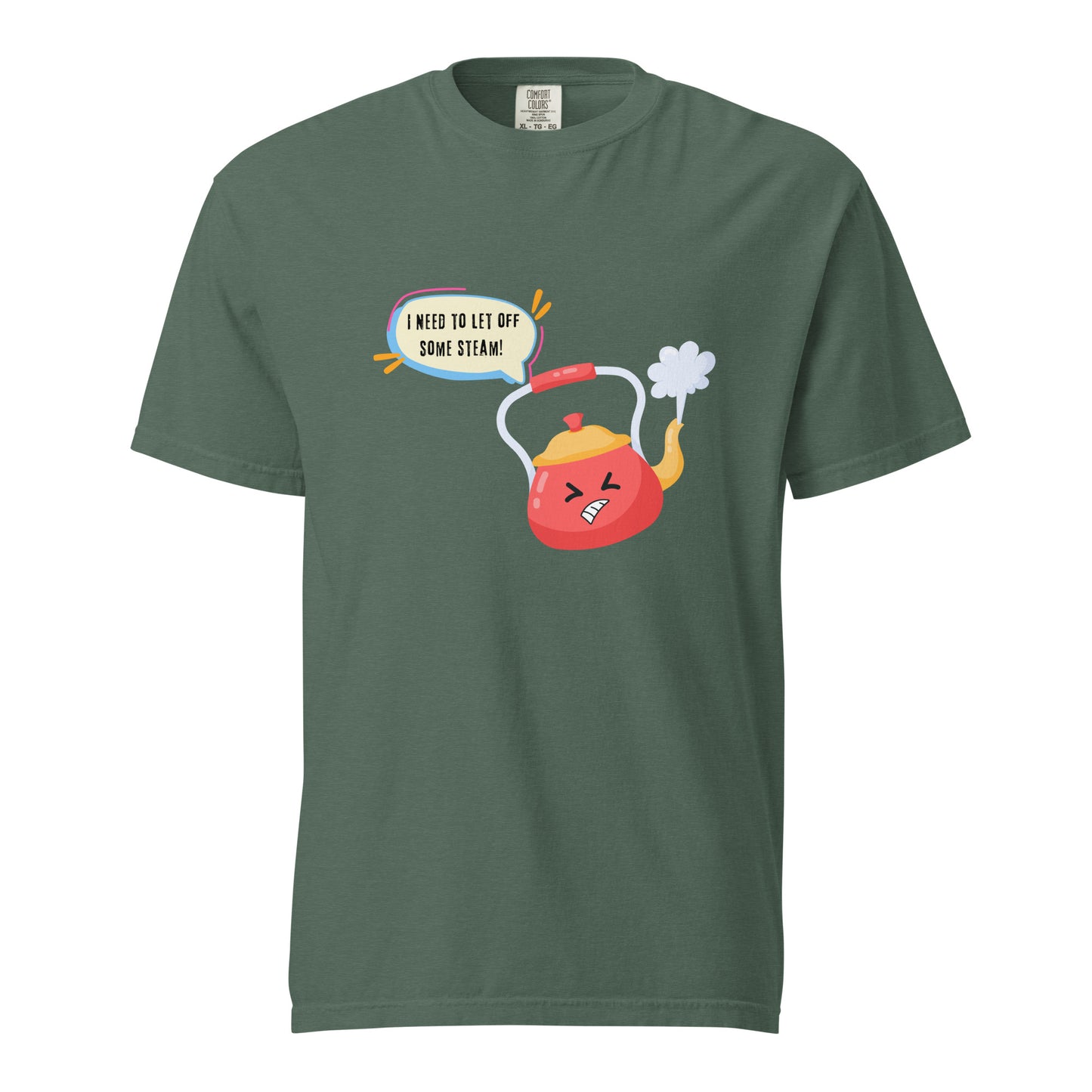 Unisex Graphics t-shirt | funny | quote | kettle | angry | steam off | thought bubble | irritated | t-shirt