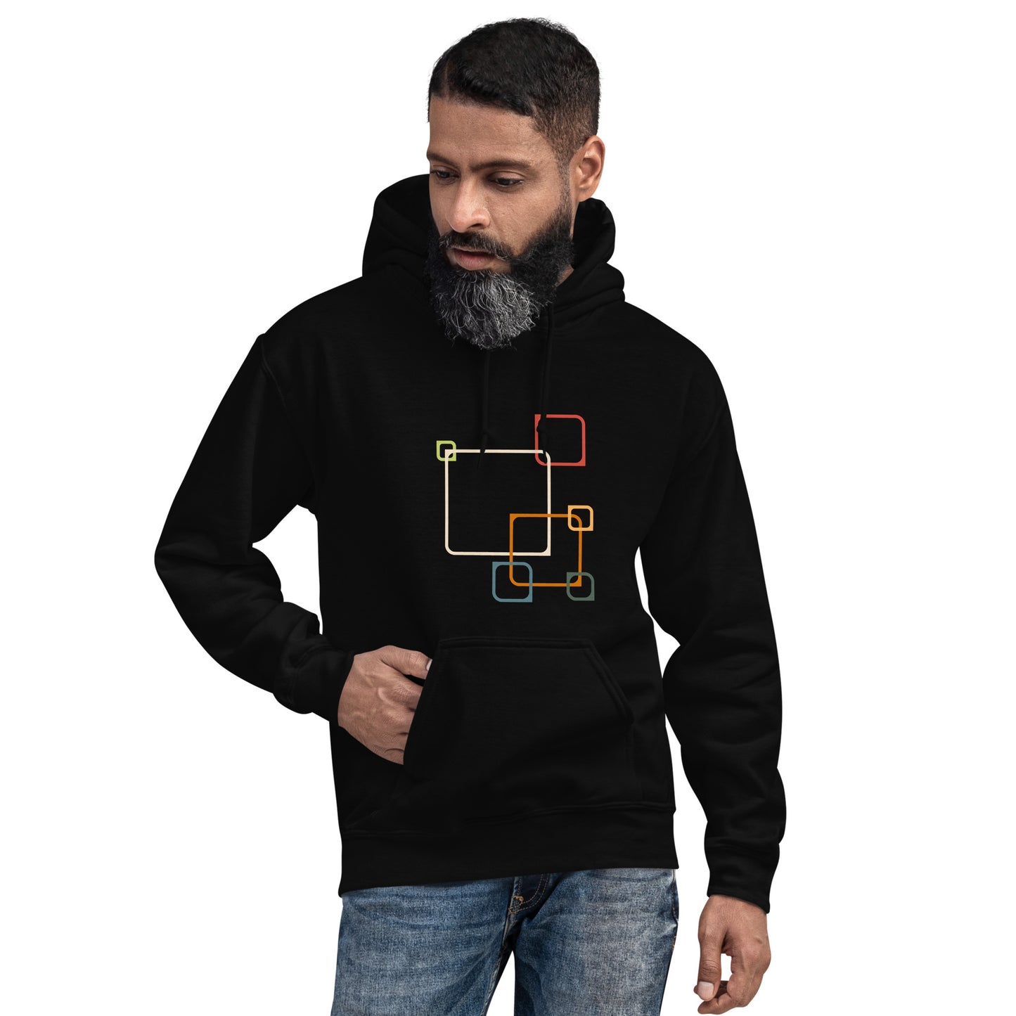 Shape, Square, Colors, Color, Random, Abstract, Organization, Perspective, Hoodie, Unisex
