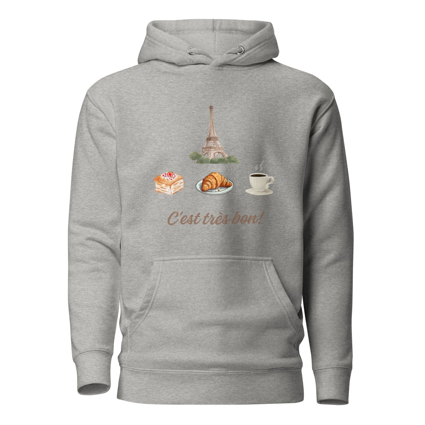Parisian sunrise | Paris Breakfast | Latte art | cozy hoodie | Cute hoodie | Soft and Comfortable | Perfect gift | Unisex hoodie