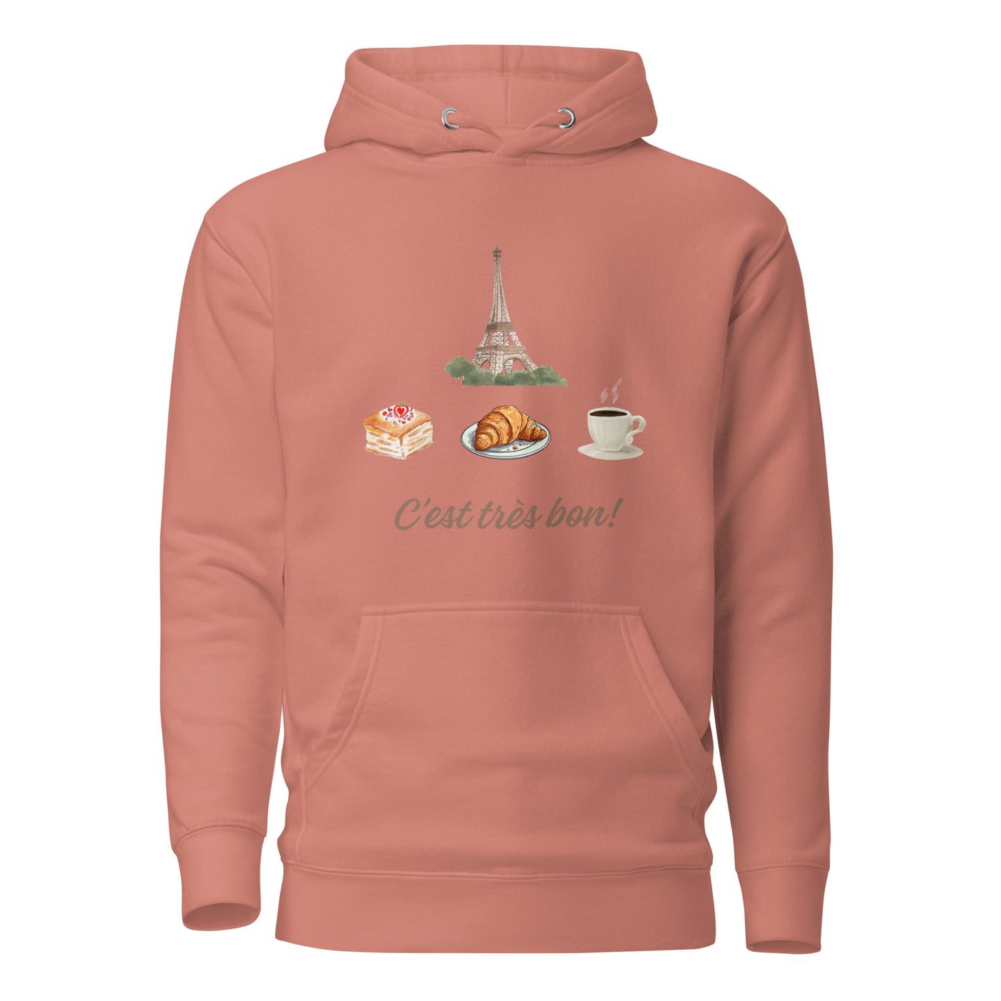 Parisian sunrise | Paris Breakfast | Latte art | cozy hoodie | Cute hoodie | Soft and Comfortable | Perfect gift | Unisex hoodie