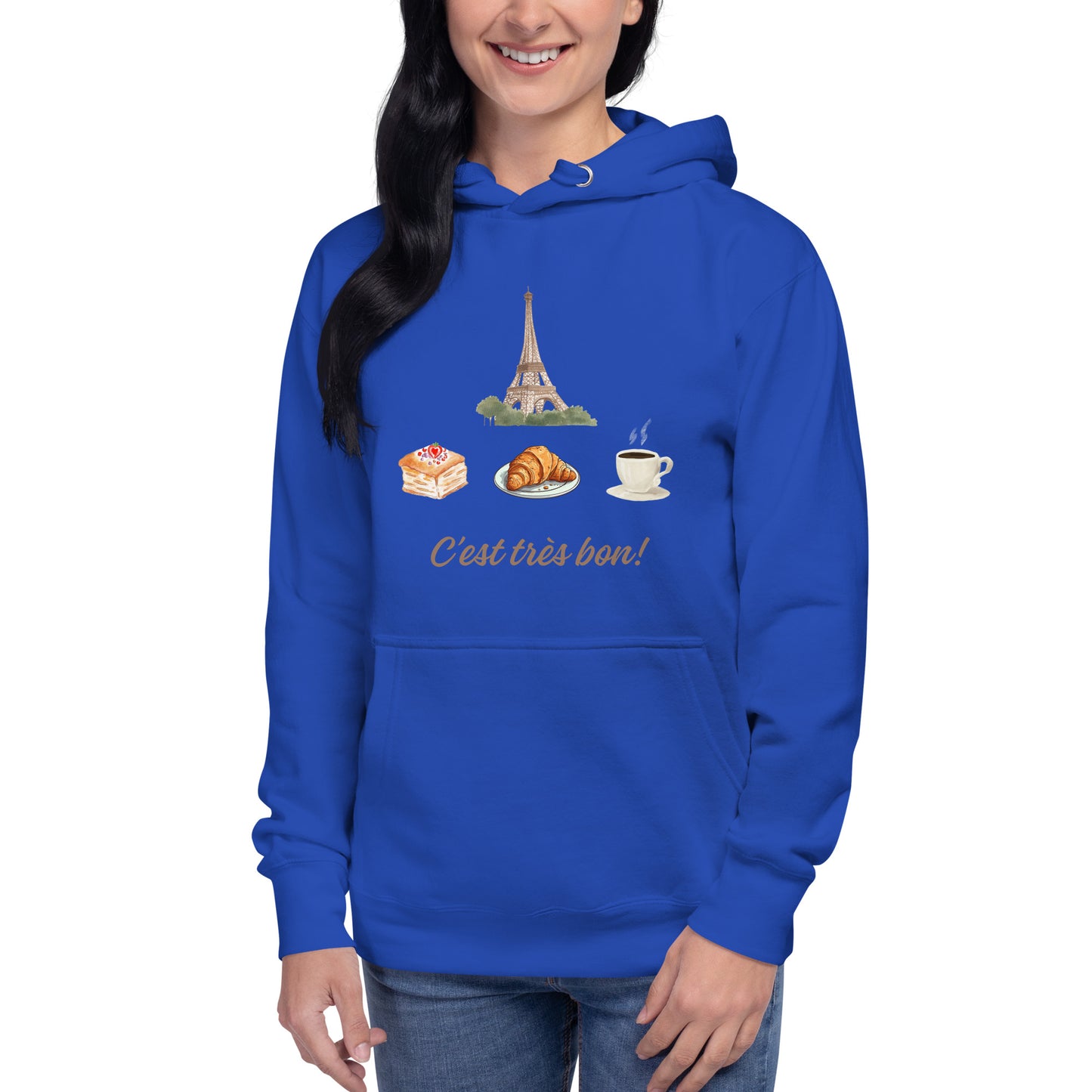 Parisian sunrise | Paris Breakfast | Latte art | cozy hoodie | Cute hoodie | Soft and Comfortable | Perfect gift | Unisex hoodie