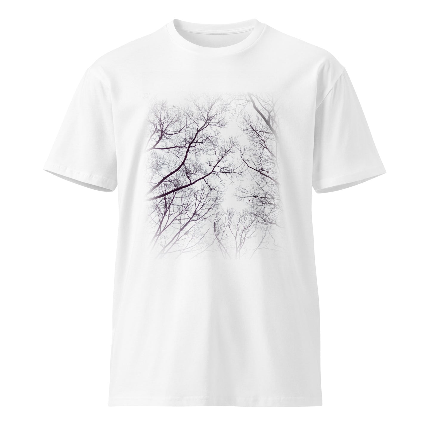 Unisex T-shirt, Spooky, Branches, Forest, Dark, Twilight, Trees, Lonely, Haunted, Nature