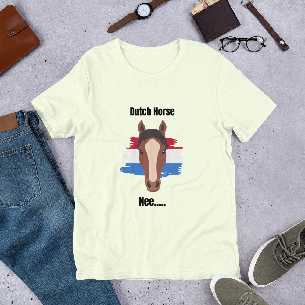 Neigh-Sayer, Funny Dutch horse t-shirt, Horse Humor, Animal humor, Dutch horse saying no, Nee, Horse humor, Laugh in Dutch with horse, Pun