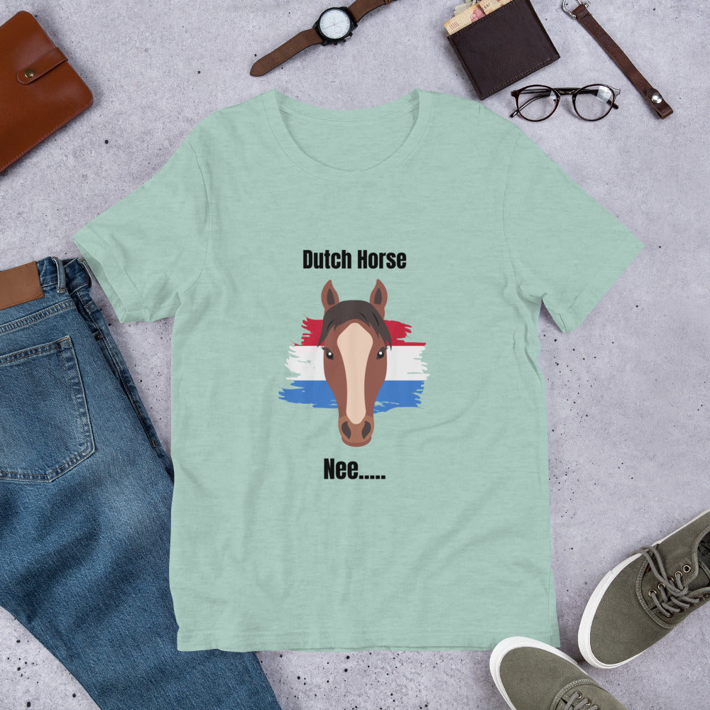 Neigh-Sayer, Funny Dutch horse t-shirt, Horse Humor, Animal humor, Dutch horse saying no, Nee, Horse humor, Laugh in Dutch with horse, Pun