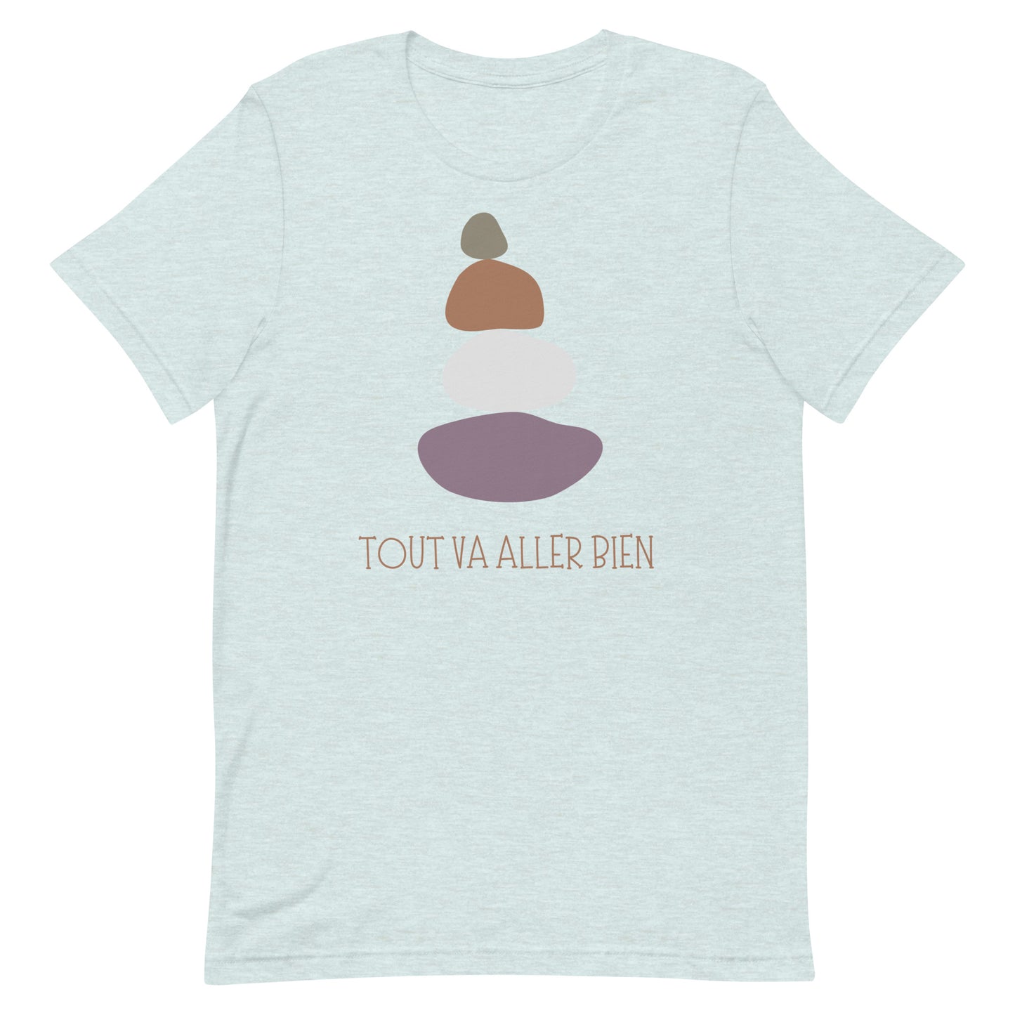Unisex t-shirt | french inspirational quote | Soft and comfortable | unisex clothing | positive message | Meditation | Peace t-shirt