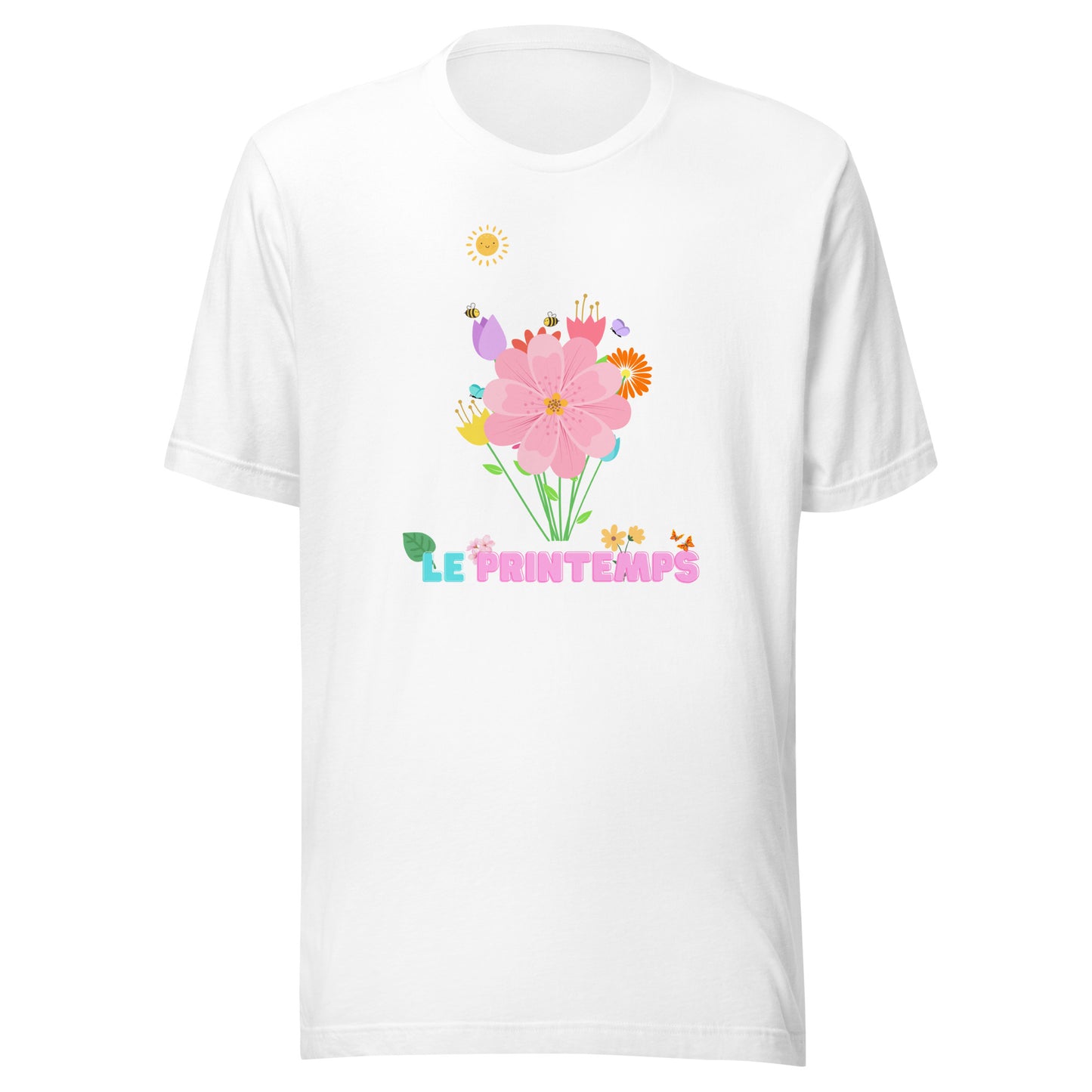 A vibrant spring season t-shirt, cool style, trendy, catchy, and colorful for men and women, unisex