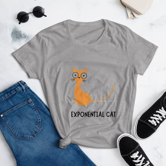 Exponential Cat, Math Lovers, Whimsical, Clever Design, Cat Lovers, Fashion With Flair, Comfort And Style, Purrfect Fashion, Maths, Animal, Funny, Cat Tail, Cat Humor, Women